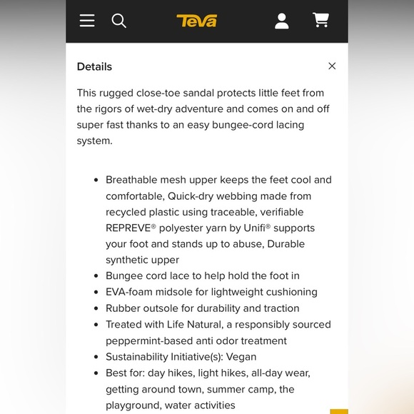 Teva Kids Manatee Water Shoes - Picture 15 of 15